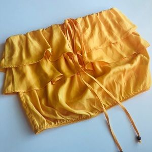 Dolce Vita Yellow Tube Crop Top